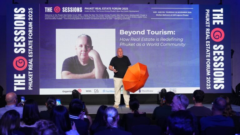 Phuket Real Estate Forum 2025 venue at SAii Laguna Phuket Panel discussion at Phuket Real Estate Forum 2025